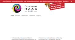 Desktop Screenshot of druckerei-haag.de